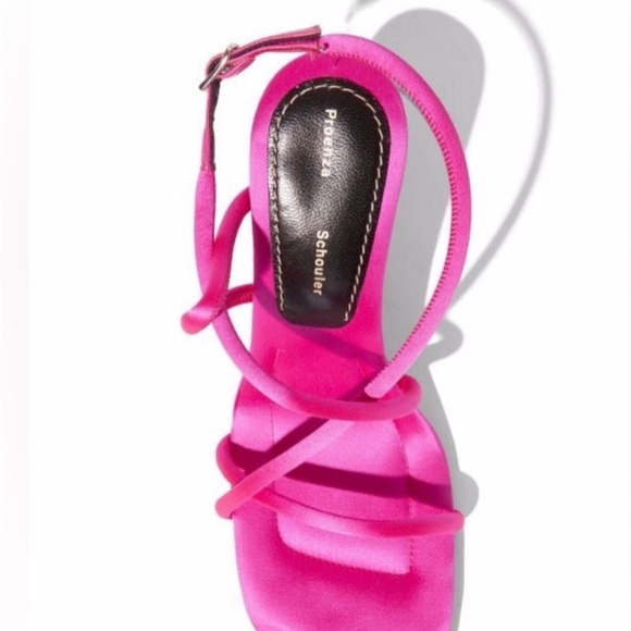 ‼️WOW‼️Proenza Schouler Square Strappy 90mm Sandals in Fuchsia - 8US/38EU 💕💕 - Picture 11 of 16